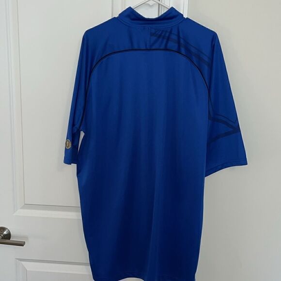 Long Nike Duke Blue Devils Team Issue Sewn 1/4 zipper 2010 warmup shooter jersey - Picture 13 of 13